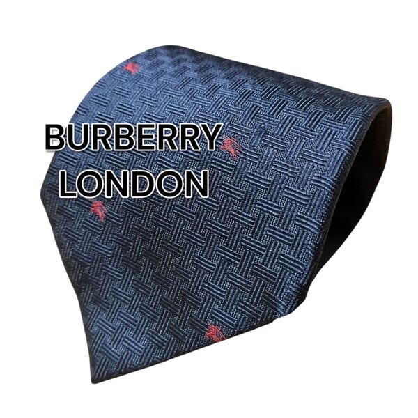 【BURBERRY LONDON】バーバリーロンドン ネイビー系 イタリア製