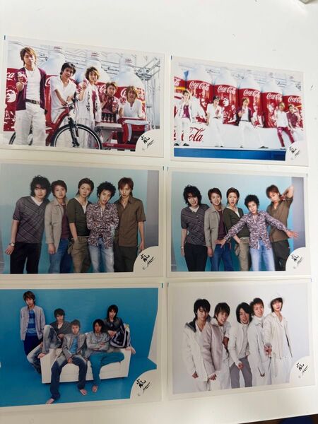 嵐 公式写真 旧ロゴ 櫻井翔 二宮和也 大野智 松本潤 相葉雅紀
