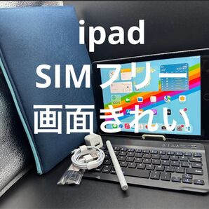 SIMフリーiPad画面きれいペンシルケーブルガラス保護シートキーボードセルラー