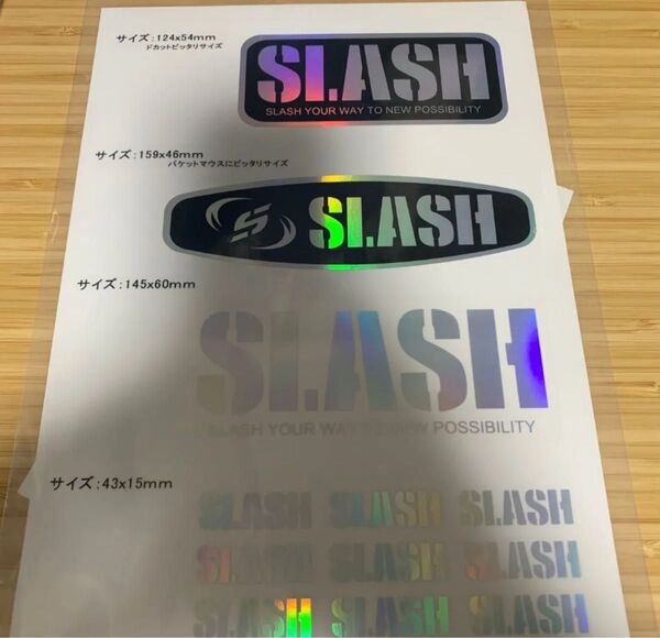 SLASH 非売品ステッカー フィッシングショー大阪 釣りフェスティバル