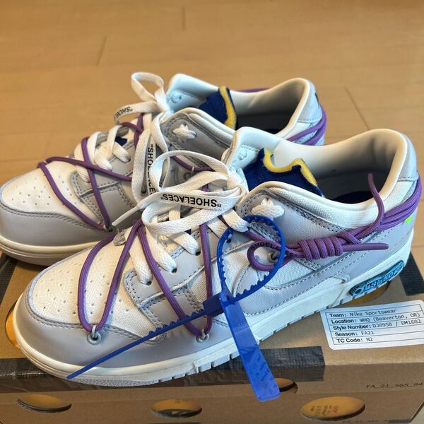 Off-White × Nike Dunk Low 1 OF 50 "48" 28cm ナイキ