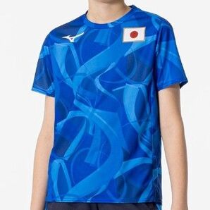 150 キッズ ミズノ応援 Tシャツ ディレクトワールブルー クリアランス MIZUNO バレーボール スポーツ グッズ 子ども