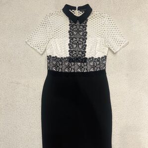 ZARA フォーマル ドレス ワンピース 結婚式 お呼ばれ メッシュ