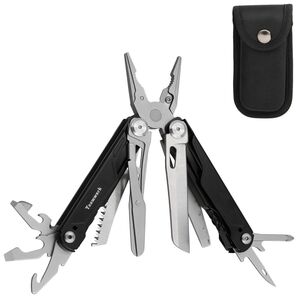 【新品未使用】 多機能マルチツール ペンチ シルバー&ブラック 防災
