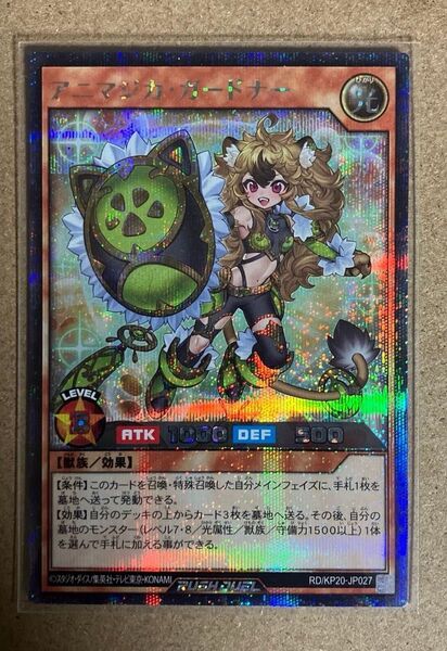 遊戯王 ラッシュデュエル アニマジカ・ガードナー RD/KP20-JP027 シークレットレア