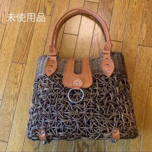 ハンドバッグ かごバッグ 未使用品【値下げ】