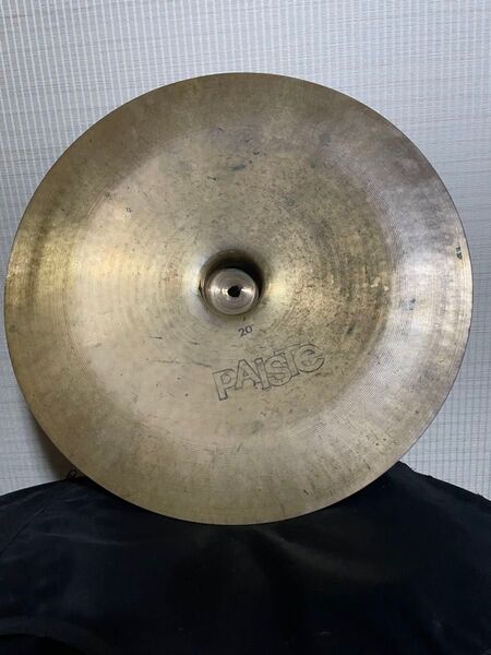 90s パイステ 2002 チャイナシンバル 20インチ 黒ロゴ vintage paiste china blacklabel