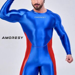 AMORESY アモレシー Draco メンズ ボディスーツ 全身タイツ ヒーロースーツ 長袖