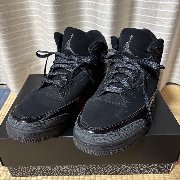 NIKE AIR JORDAN 3 RETRO BLACK CAT 28cm