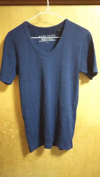 Tシャツ 半袖 カットソー トップス コットン ネイビー
