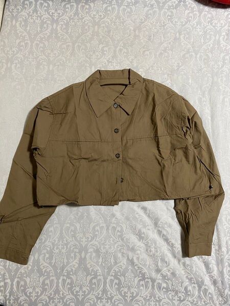 JEANASIS ショート丈ジャケットとタイトスカートのセットアップブラウン