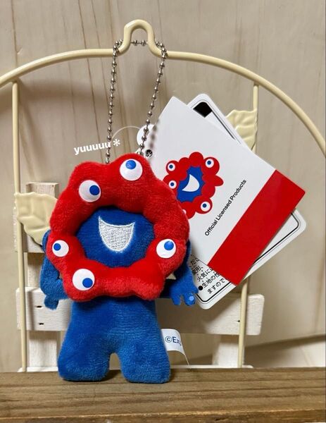 万博 ミャクミャク プチ マスコット キーチェーン ぬいぐるみ 新品