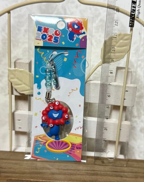 ミャクミャク 万博 ストラップ ブルー EXPO2025 マスコット 根付け 新品