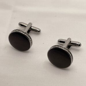 スワロフスキー SWAROVSKI シルバー スワン シルバー カフリンクス カフス カフスボタン フォーマル