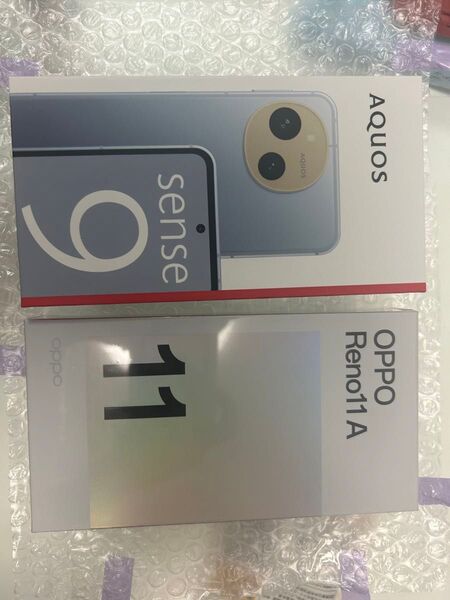 Aquos sense9 128GB ブルー1台+oppo reno 11a 1台 ダークグリーン 新品未開封SIMフリー
