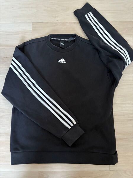 adidas トレーナー スリーストライプ ブラック