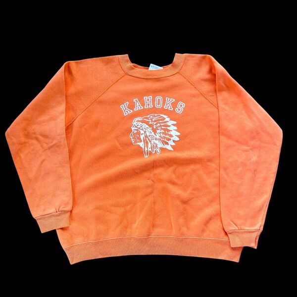 90s USA製 ヘインズ KAHOKS インディアンヘッドスウェット M ヴィンテージ Champion チャンピオン カレッジ