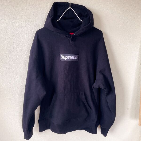 正規品 Supreme Box Logo パーカー 21AW 黒 Lサイズ シュプリーム ボックスロゴ フーディー