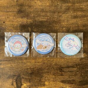 シナモロール 20周年 缶バッジ いちご どら焼き リボン