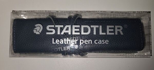 STAEDTLER ステッドラー 本革ペンケース ネイビー 開封のみ未使用品