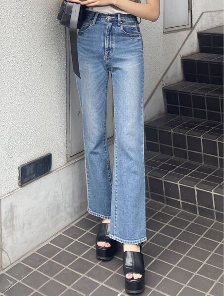 MURUA ハイウエストヴィンテージフレアデニム ジーンズ