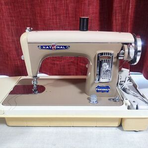 美品 希少品 National デラックス 足踏みミシン HAPPY M-1129 ハンドクラフト 手工芸