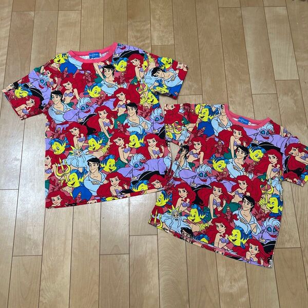 リトルマーメイド Tシャツ 親子セット 東京ディズニーリゾート 半袖 アリエル