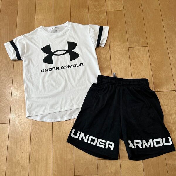 アンダーアーマー 半袖 ハーフパンツ キッズ 男の子用 130㎝ YSM 上下