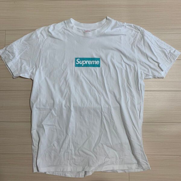 使用感あり Supreme Tiffany & Co. Box Logo Tee XLサイズ ティファニー ホワイト
