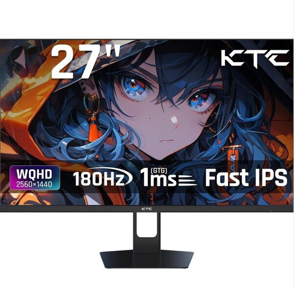 新品 KTC H27T22C 27インチモニターWQHD (2560x1440) 180Hz 1ms ゲーミングモニター