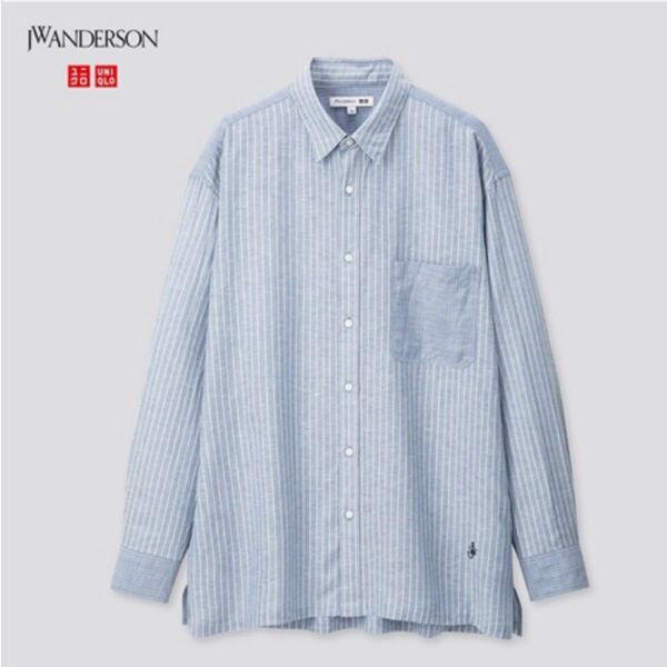 【新品未使用】UNIQLO and JWA リネンブレンドオーバーサイズシャツ