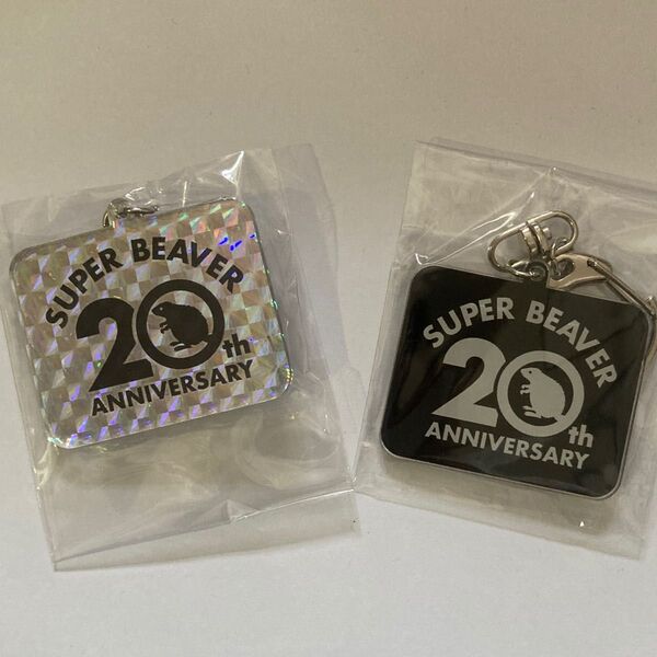 新品 SUPER BEAVER スーパービーバー 20周年 アニバーサリー ロゴ キーホルダー 2点