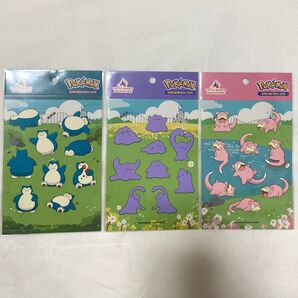 新品 韓国 限定 ロッテワールド ポケモン シール メタモン ヤドン カピゴン ステッカー