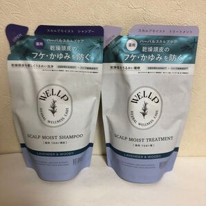 ウェルプ 薬用スカルプケアシャンプーとトリートメント モイスト 詰め替えセット②