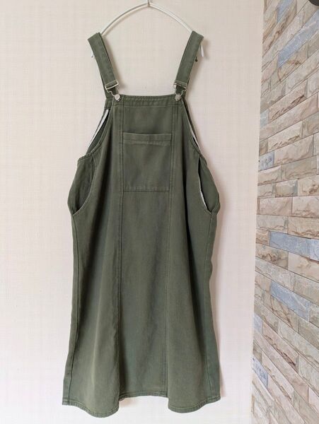 DAY CLOSET サロペット カーキグリーン ジャンパースカート