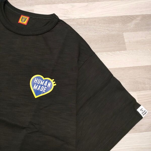 HUMAN MADE ハートロゴ Tシャツ 黒 L