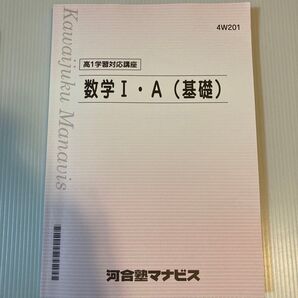 河合塾マナビス 高1学習対応講座 数学Ⅰ・A(基礎)