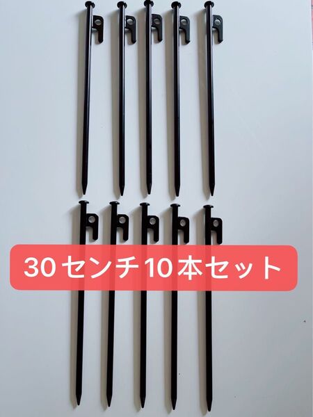 【新品】スチールペグ ペグ 10本セット30cm 最安値 キャンプ アウトドア