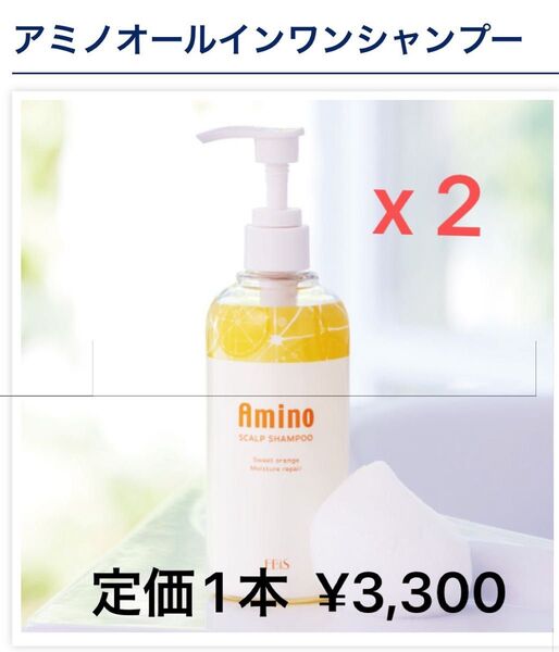 【新品・未開封】エビス化粧品 アミノオールインワンシャンプーx 2本セット