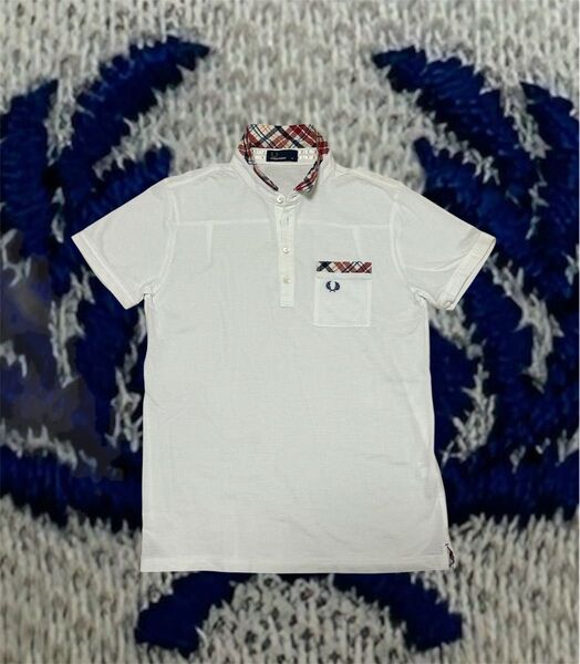 【 美品】FRED PERRY フレッドペリー チェック柄 ポロシャツ 日本製
