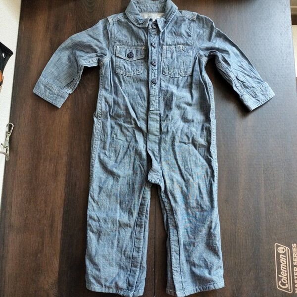 GAP 90 18-24 months デニムロンパース つなぎ ツナギ デニム