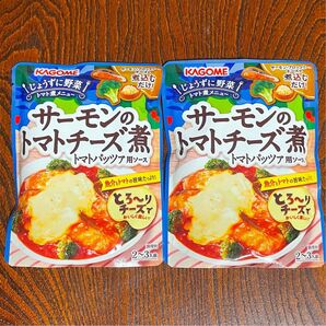 【2個】カゴメ サーモンのトマトチーズ煮 パッツァ 220g (2~3人前)