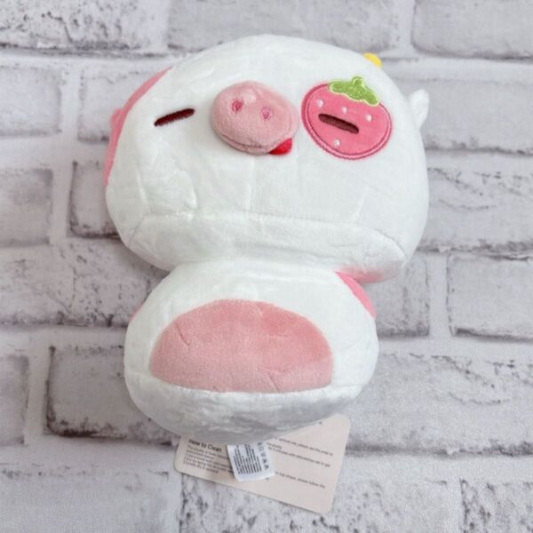 ぬいぐるみ モコモコ 20cm ふわふわ ピンク牛 枕