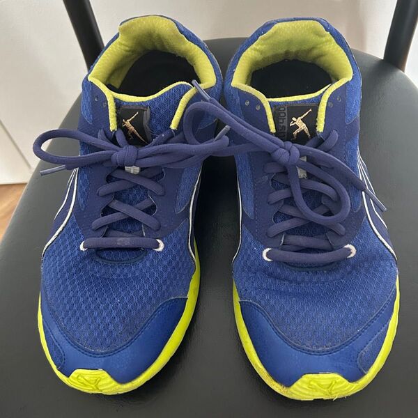 送料込★PUMA★ランニングシューズ★ボルトファース400★ブルー×イエロー★26.5cm