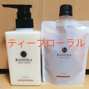 カミカ KAMIKA/ティーフローラル/クリームシャンプー400g/シュガースクラブ150g/ヘアケア/ボディケア