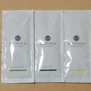 カミカ KAMIKA/クリームシャンプー/お試し3種/マグノリアガーデン他/25g×3包/ヘアケア/ダメージケア/旅行にも