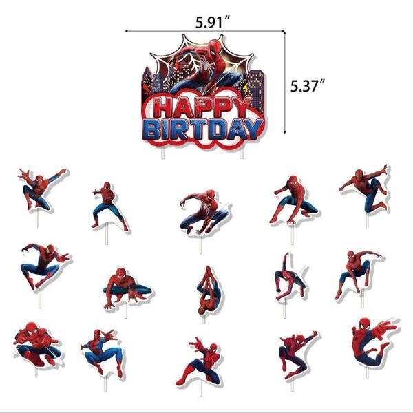 お誕生日 ケーキトッパー スパイダーマン
