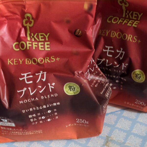 キーコーヒー KEY DOORS+ モカブレンド (FP) 250g×2袋
