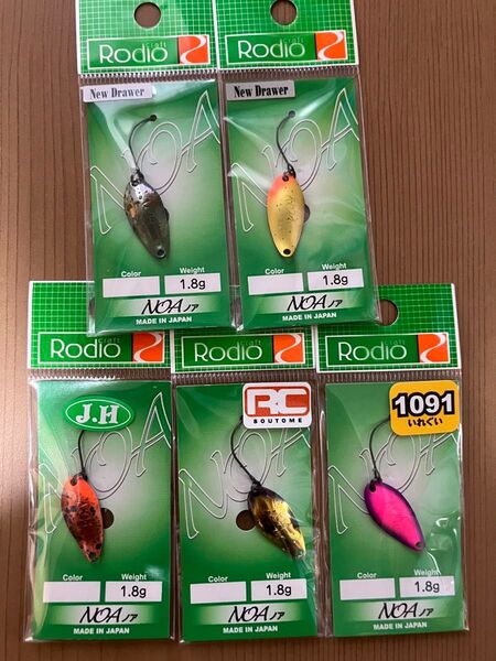 ロデオクラフト ノア1.8g オリカラ他5枚セット
