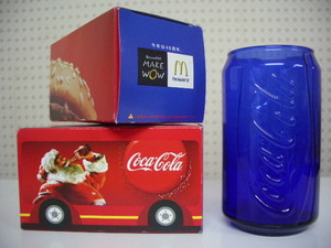 複数有 2個まで◆未使用 箱入り◆マクドナルド × コカ・コーラ◆濃 ブルー グラス◆その⑦